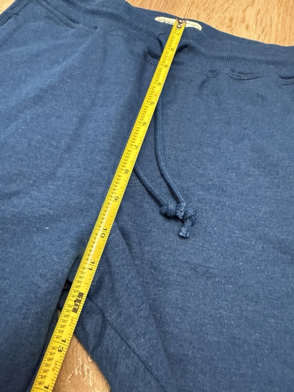 Free Planet Men's Blue Jogger Pants S Drawstring Fleece Elastic Waist 25" Inseam - Picture 4 of 6